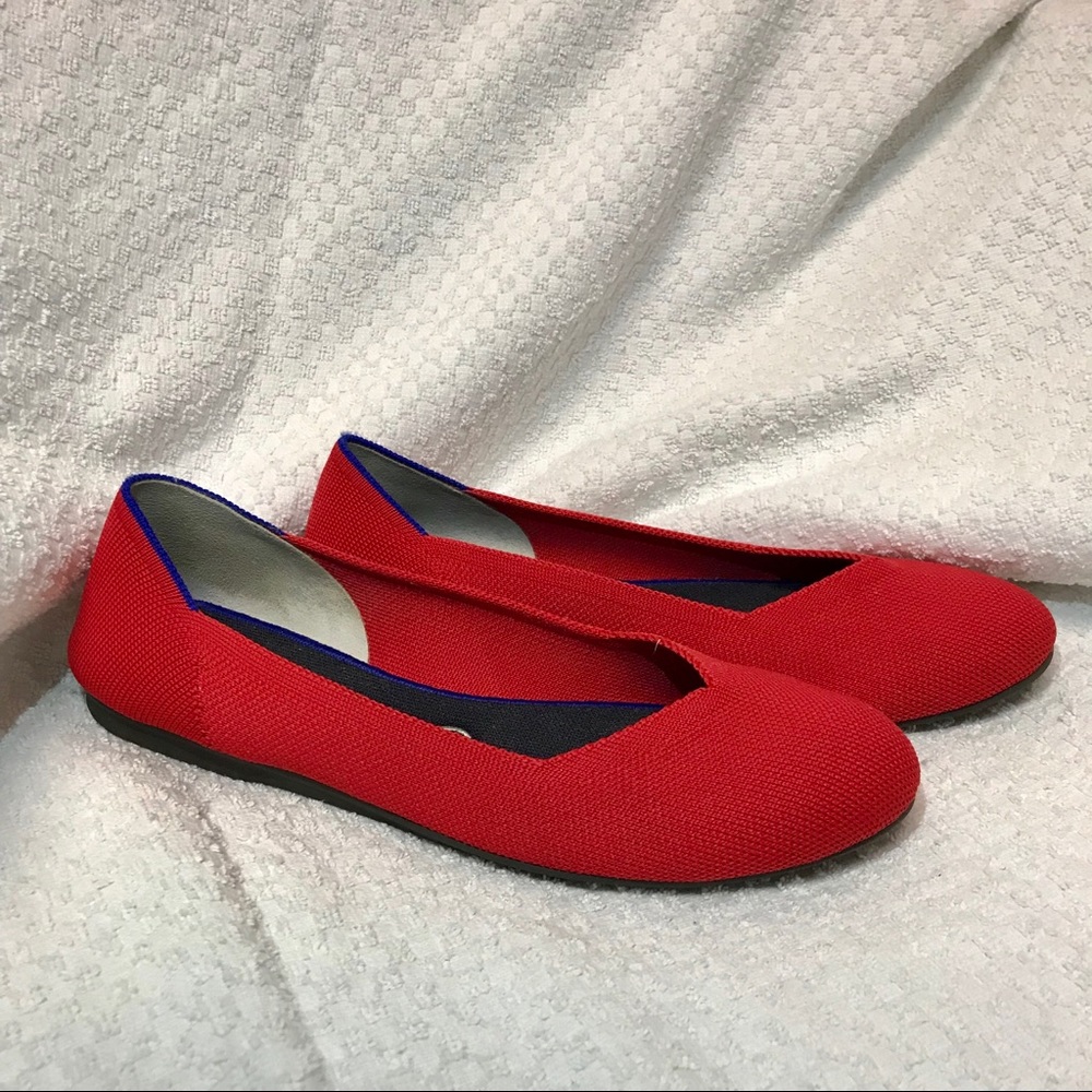Beautiful Red Round Toes Rothy’s